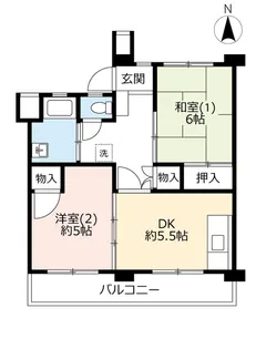 UR小平【4階】の間取り