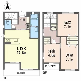 サウス・ヴィエント A棟の間取り