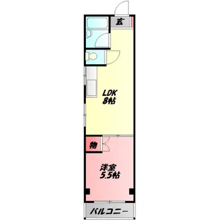 大野マンション【4階】の間取り