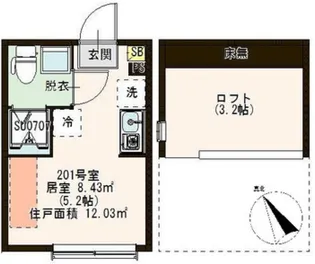 ハーモニーテラス高野台II【2階】の間取り
