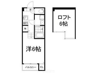 ハーモニーテラス醍醐新開【2階】の間取り