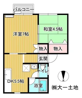 トゥインクル・スズキA棟【1階】の間取り