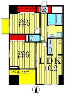 リバーサイド ガーデン【9階】の間取り