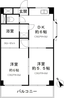 ニューハイム小原【2階】の間取り
