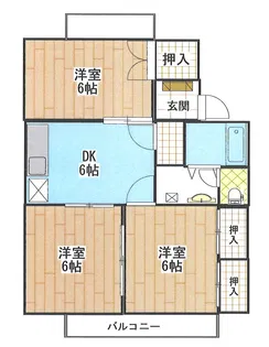 セジュールみやび【2階】の間取り
