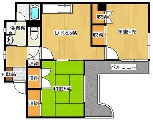 アーバンシャトー加治屋【8階】の間取り