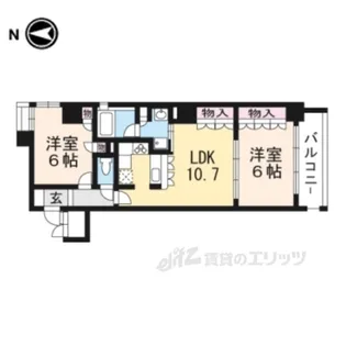 リーガル京都四条烏丸【5階】の間取り