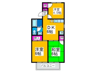 ファミール深井【2階】の間取り