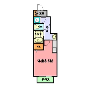 アジロガーデン【1階】の間取り