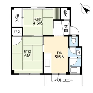 UR萩原【1階】の間取り