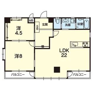 SCHEIN COAT神水【9階】の間取り