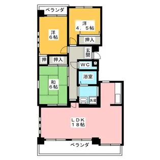 グラヂオーソ【1階】の間取り