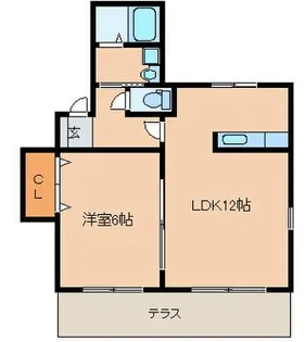 サンビスタ21【1階】の間取り