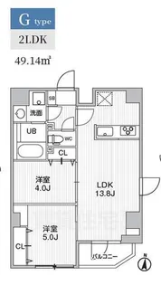 S-RESIDENCE亀戸balm【2階】の間取り