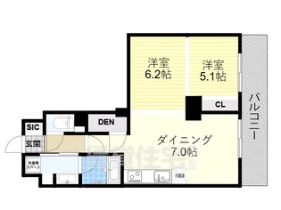 ビエラコート内久宝寺【12階】の間取り