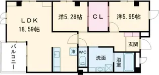 コリーナ鶴田【3階】の間取り