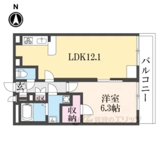 レオパレスエクセル耳成【3階】の間取り