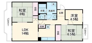 杉戸高野台べリアス西六番街第9号棟【2階】の間取り