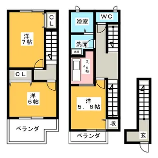 クレスト羽黒【2階】の間取り