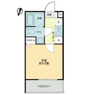 フォレシア鎌倉【1階】の間取り