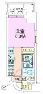 門前仲町レジデンス伍番館【6階】の間取り