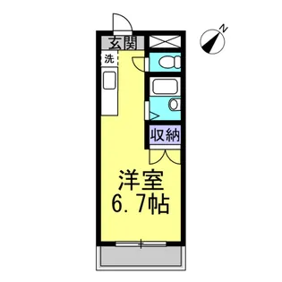 ヴィラ山口【1階】の間取り