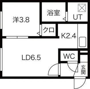 クロシェット【3階】の間取り