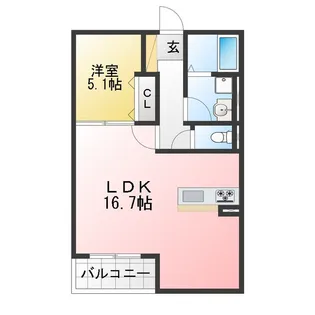 ミオ フラーゼ A棟【3階】の間取り