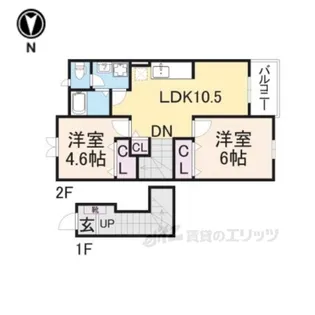 サンタローザ【2階】の間取り