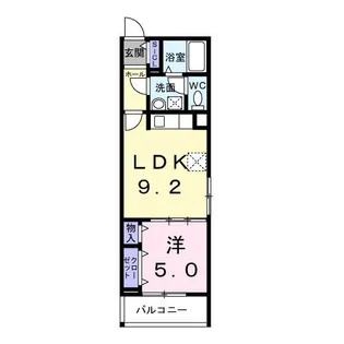 ヒカルサ尼崎若王寺【3階】の間取り