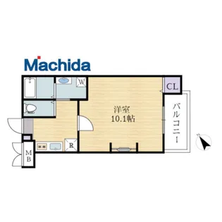 ジーイートワ【2階】の間取り