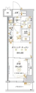 ガリシア亀戸水神【4階】の間取り