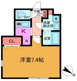 ベリエ行徳【3階】の間取り