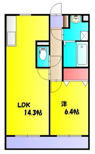 ハイツ ジョイ【1階】の間取り