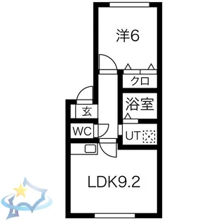 パレシオ発寒4【1階】の間取り