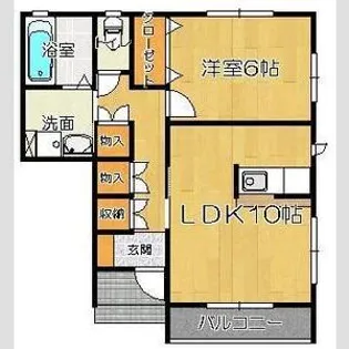 プレジール富沢南【1階】の間取り