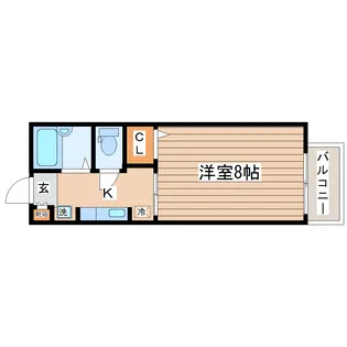 ゾンネンブルーメ【2階】の間取り
