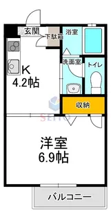 ヒルズ千里山 B棟【1階】の間取り
