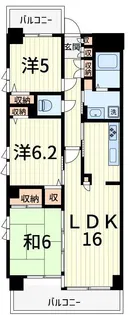 ドエル住吉【4階】の間取り