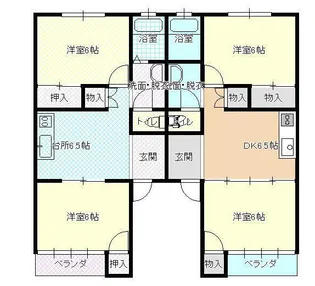 ベルゾーネ南館【2階】の間取り