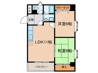 アルバ-ト箕面【3階】の間取り