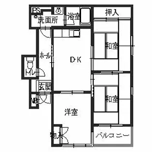 メゾンドヴェール【2階】の間取り