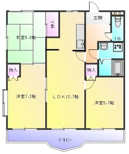 ココ川崎【5階】の間取り