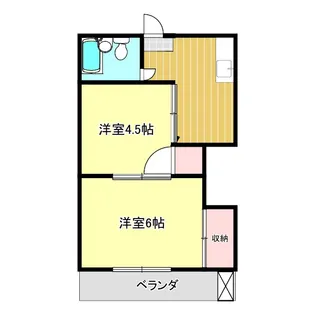 メゾンセルダム【2階】の間取り