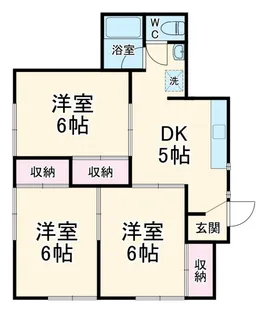 パーソナルマンション三ケ木【1階】の間取り