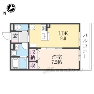 ベルメゾンF1【2階】の間取り