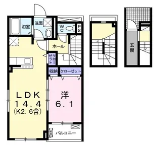 シュトラール【3階】の間取り