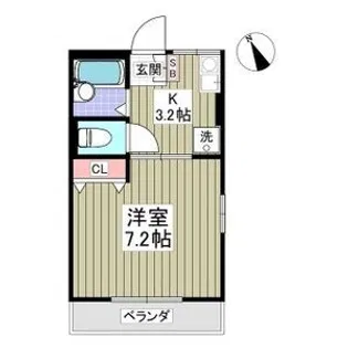 ベールハイム【1階】の間取り