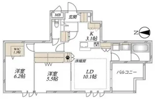 シャルマンSKJ【2階】の間取り