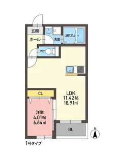 M-Stage御井【2階】の間取り